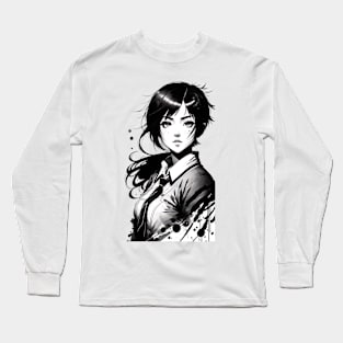 Anime Girl In Office Uniform 07 Long Sleeve T-Shirt